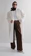 white longline overcoat