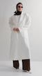 white longline overcoat