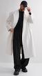 white longline overcoat