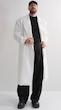 white longline overcoat