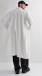 white longline overcoat