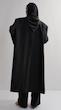 black longline overcoat