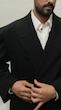 black longline overcoat