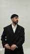 black longline overcoat