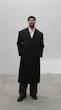 black longline overcoat