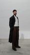 brown straight-leg pleated pants