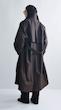 double breasted brown trenchcoat