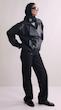 double collar leather jacket