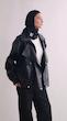 double collar leather jacket