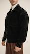 black suede double pocket jacket
