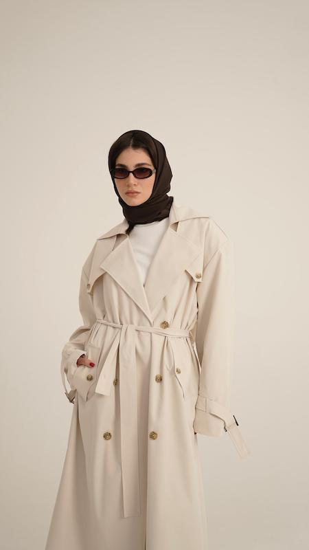 classic sand trenchcoat