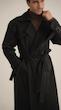 classic black trenchcoat