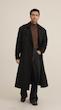 classic black trenchcoat