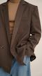 oversized mocha blazer