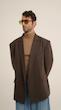 oversized mocha blazer
