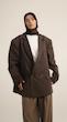 oversized mocha blazer