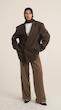 oversized mocha blazer
