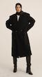 black classic wool overcoat