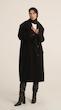 black classic wool overcoat