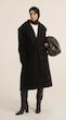 black classic wool overcoat