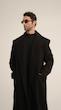 black classic wool overcoat