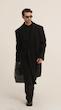 black classic wool overcoat