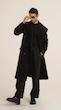 black classic wool overcoat