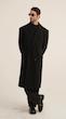 black classic wool overcoat