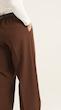brown wide-leg pants