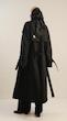 single-cape black trenchcoat 