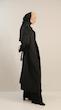 single-cape black trenchcoat 