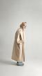 creamy blazer overcoat