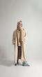 creamy blazer overcoat