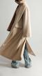 creamy blazer overcoat
