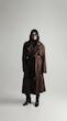 suede brown trenchcoat