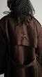 suede brown trenchcoat