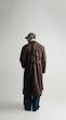suede brown trenchcoat