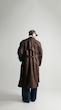 suede brown trenchcoat