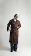 suede brown trenchcoat