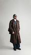 suede brown trenchcoat