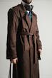 suede brown trenchcoat