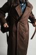 suede brown trenchcoat
