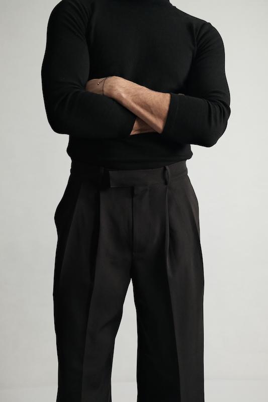 black classic trousers