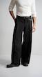 black wide-leg pants