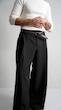 black wide-leg pants