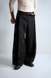 black wide-leg pants