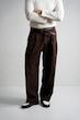 brown classic trousers