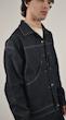 dark blue denim jacket