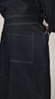 dark blue denim trousers