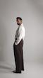 double collar white shirt
